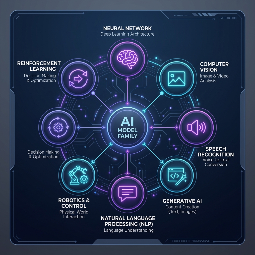 Microsoft MAI 7 Models Infographic Diagram