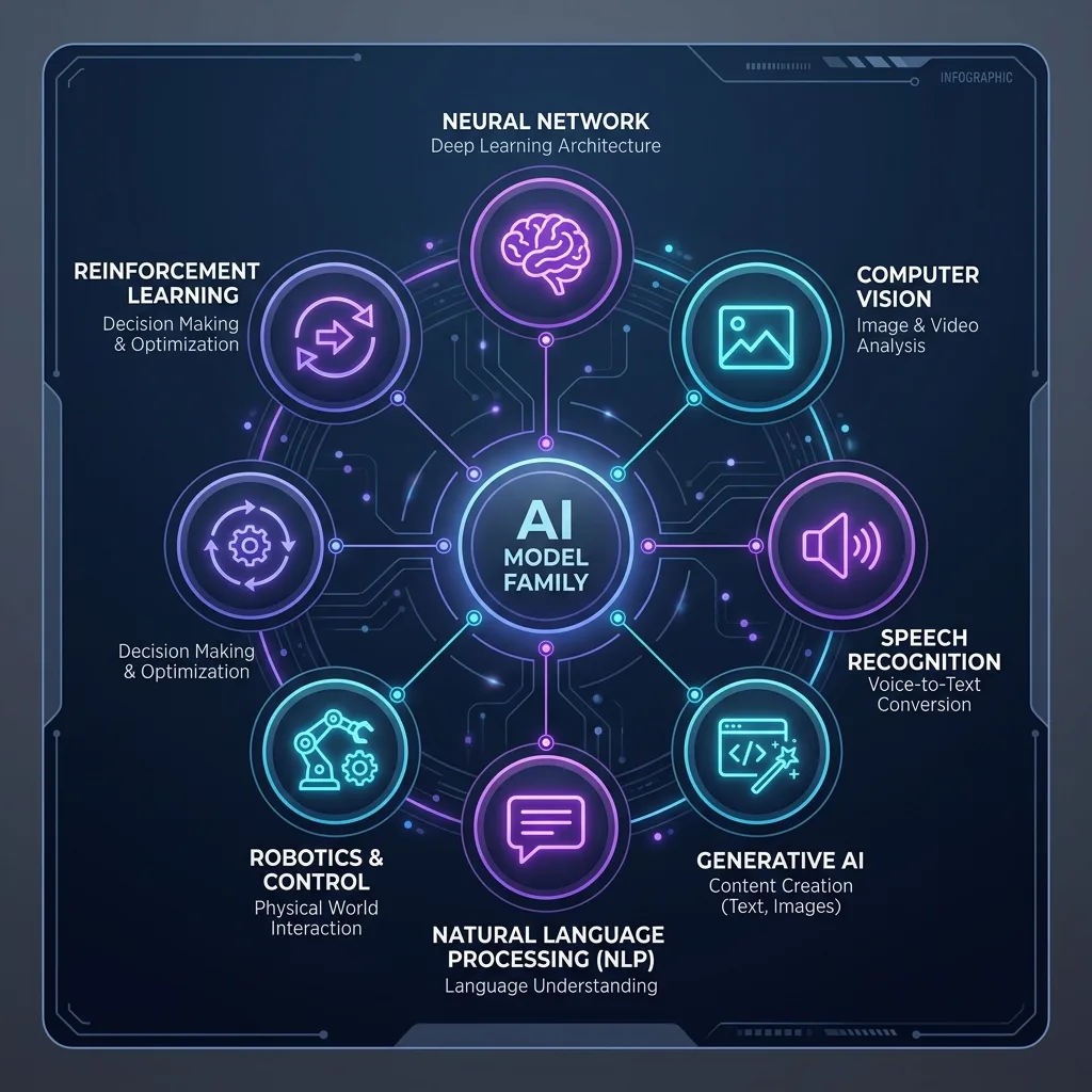 Microsoft MAI 7 Models Infographic Diagram